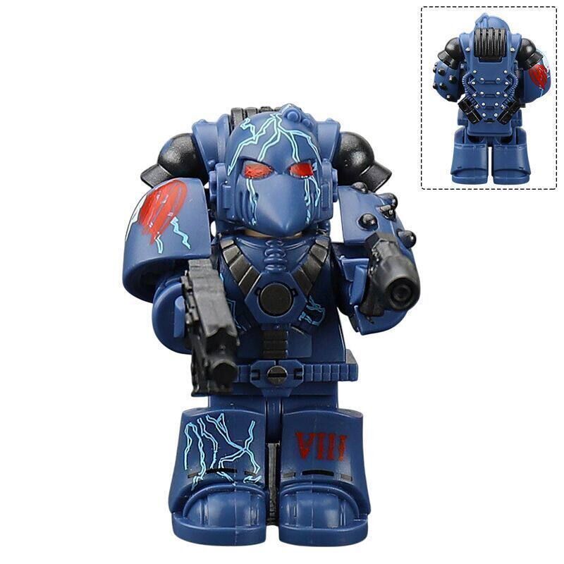 40K Space Marine Sons of Horus Night Lords Custom Minifigures Minifigs Fit Lego MK6-2A