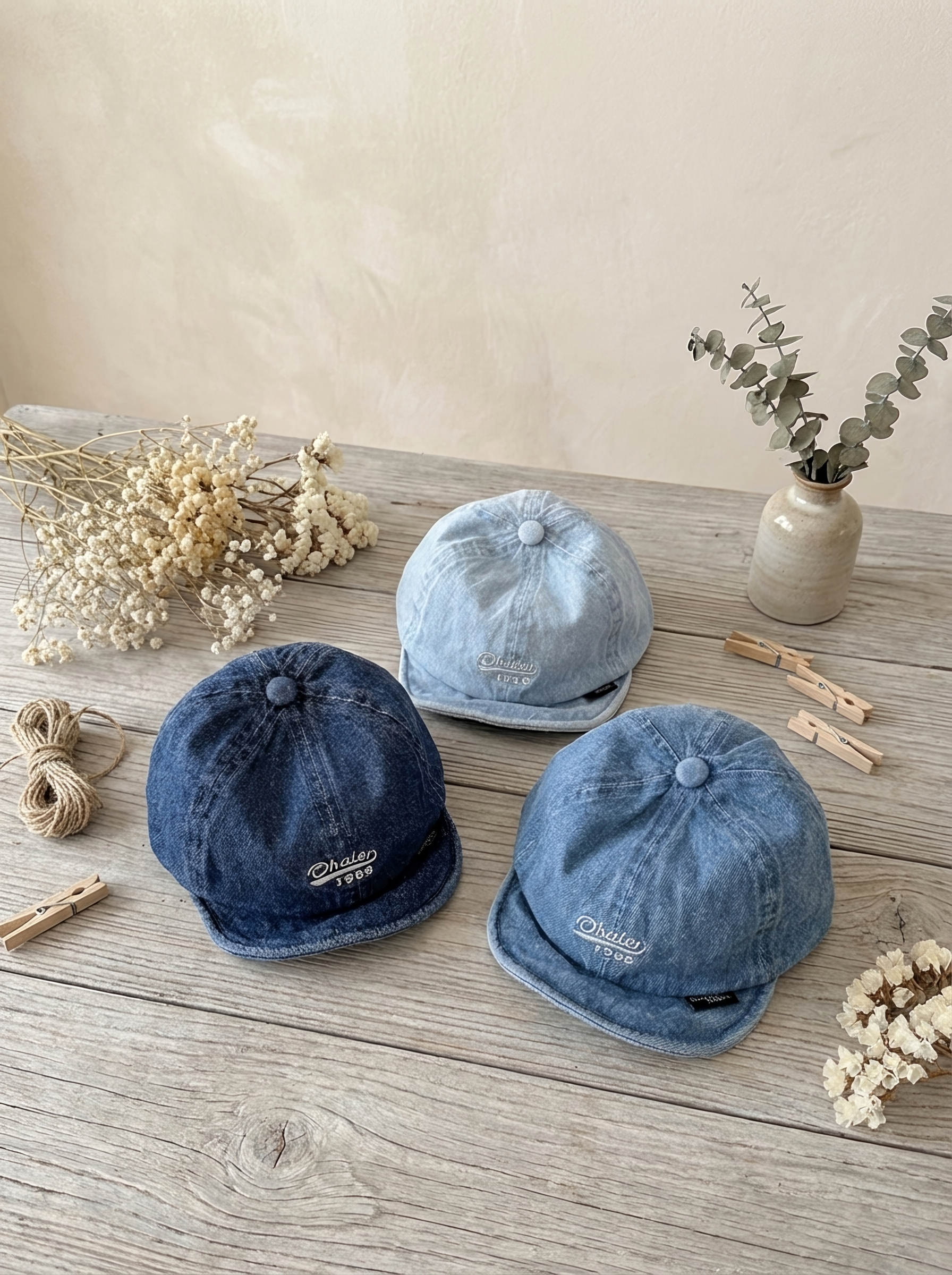 藍藍牛仔 軟簷鴨舌帽