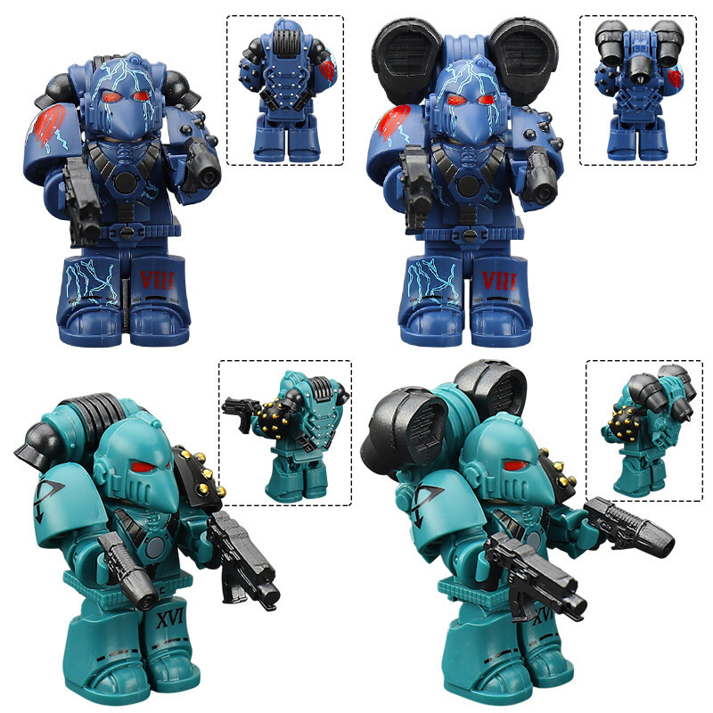 40K MK6 Custom Minifigures Set fit Lego MK6-1AB-2AB