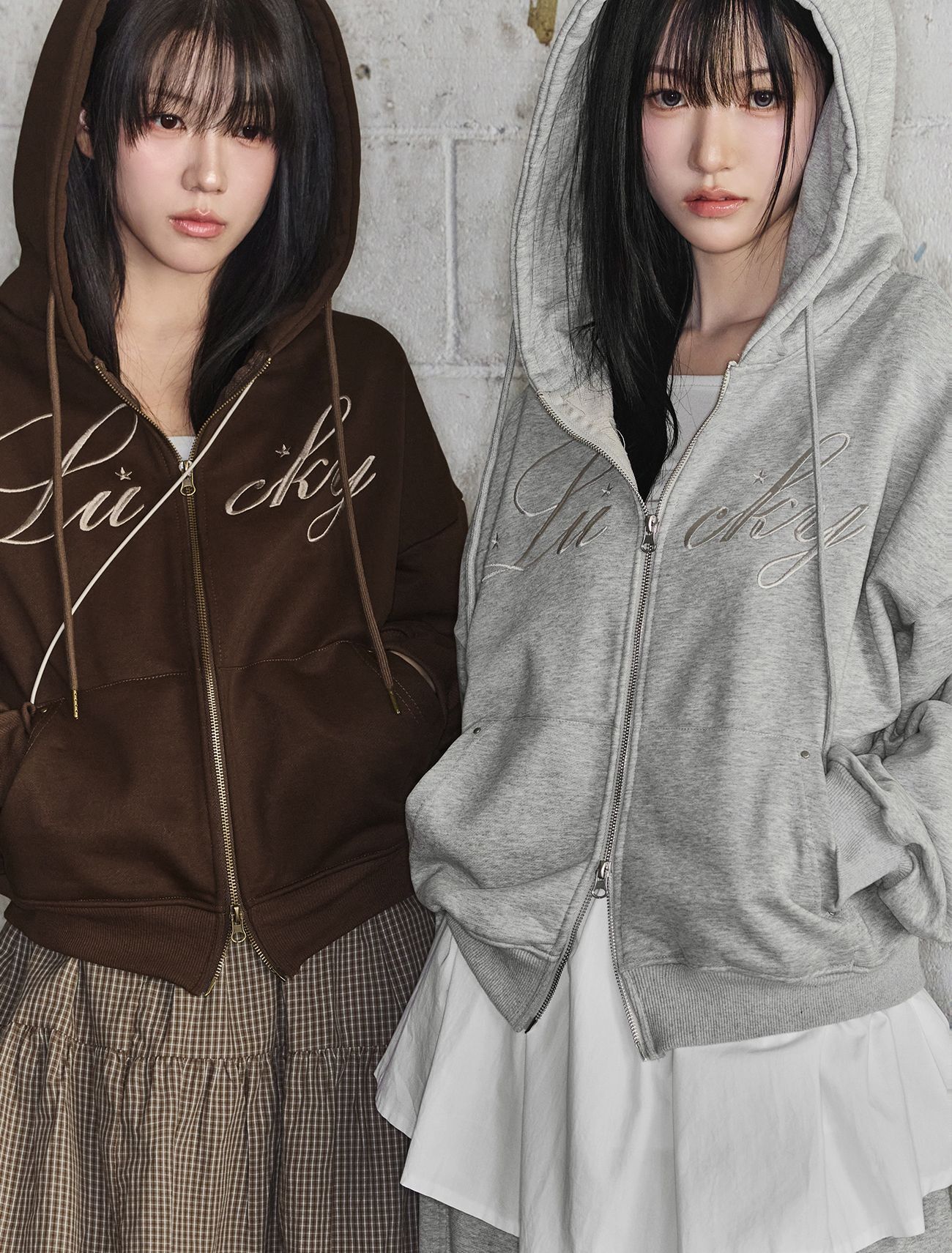 LOOXP 字母寬鬆連帽外套 9830-2