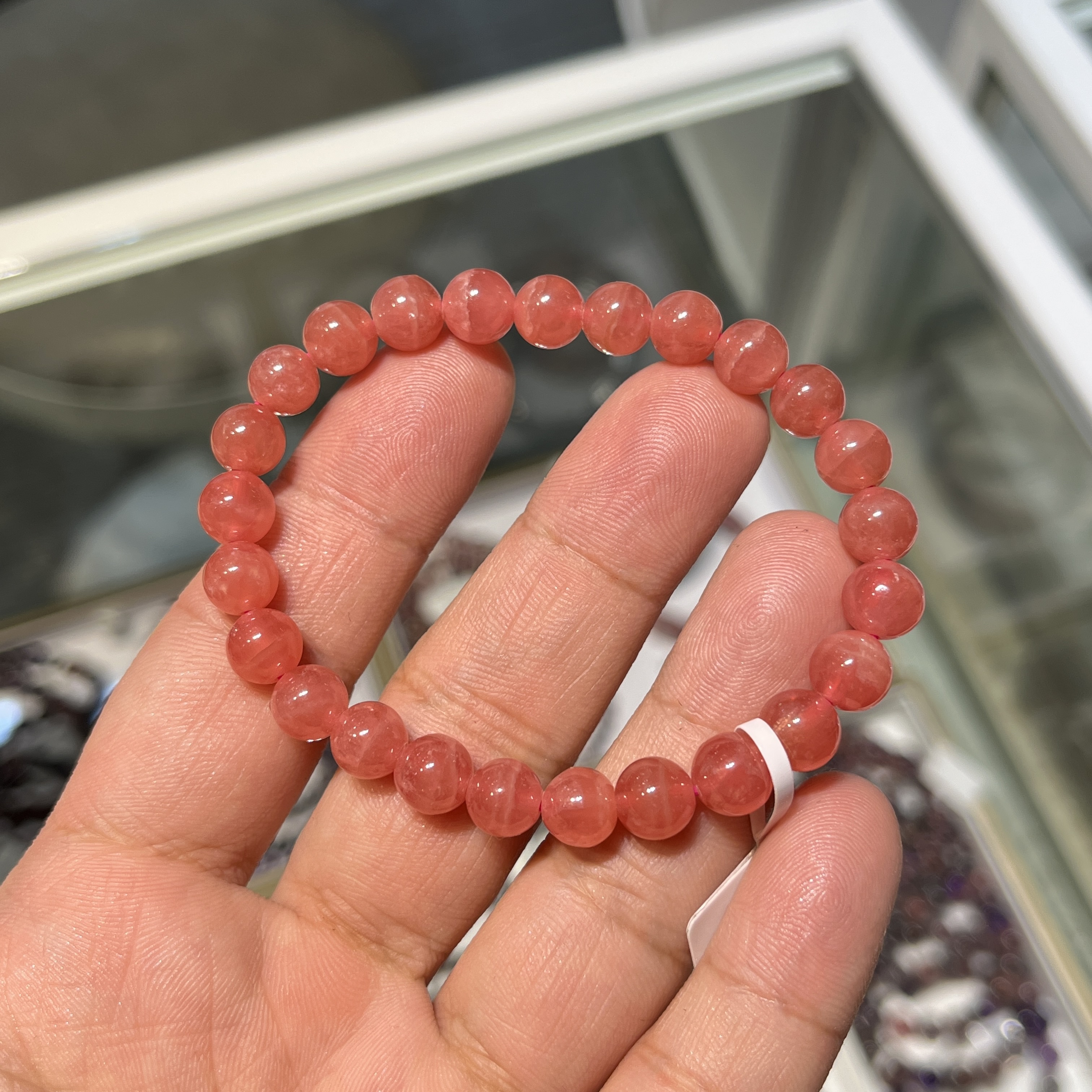 極品質素．紅紋石手串 20063 8mm