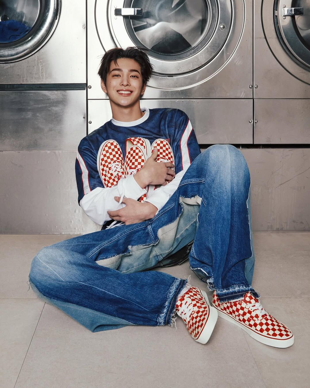 VANS AUTHENTIC 紅白 棋盤格 CORTIS 安乾鎬同款 男女鞋 VN000EGAR30 / 預購