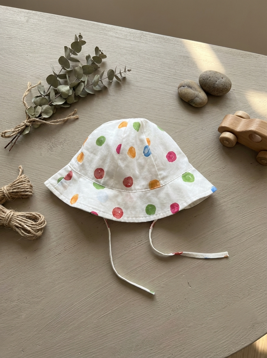彩色波點 漁夫帽
