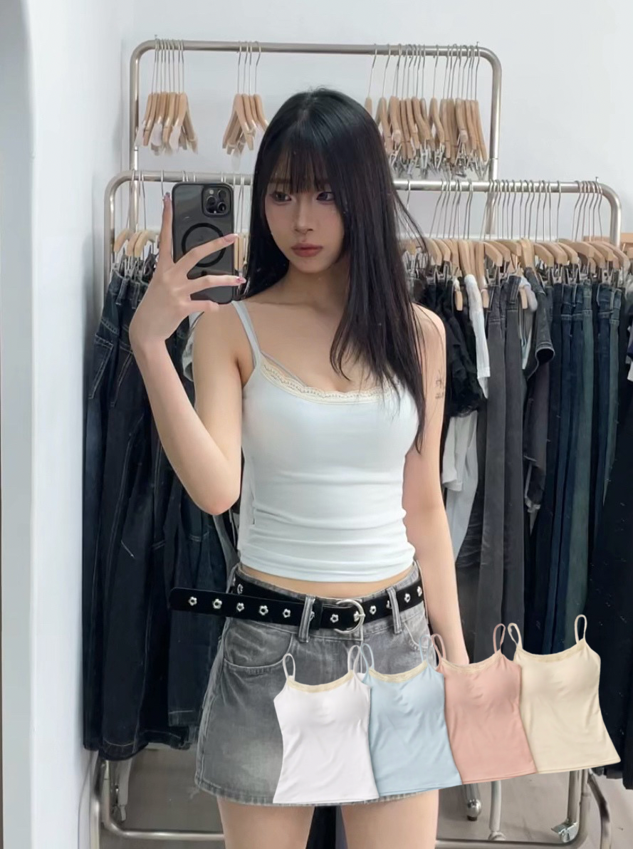 B54漫畫型身材吊帶蕾絲背心