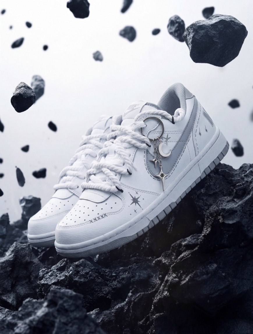 【訂製鞋款】Nike Dunk Low 星漢迢迢 美式 復古 手繪 暈染 潑墨 355152-106(Team18-星汉迢迢）