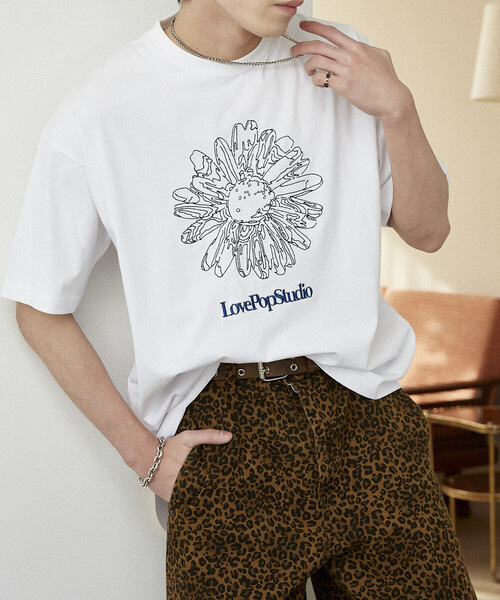PUBLUX / LOVE POP STUDIO Flower Embroidery T-Shirt