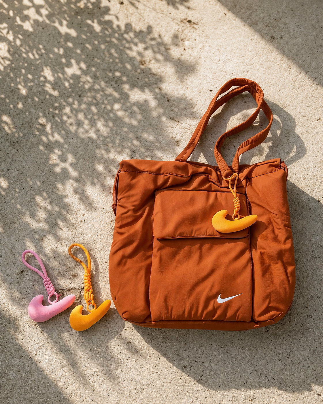 #預購 Nike 經典 勾勾吊飾 橘色 粉色