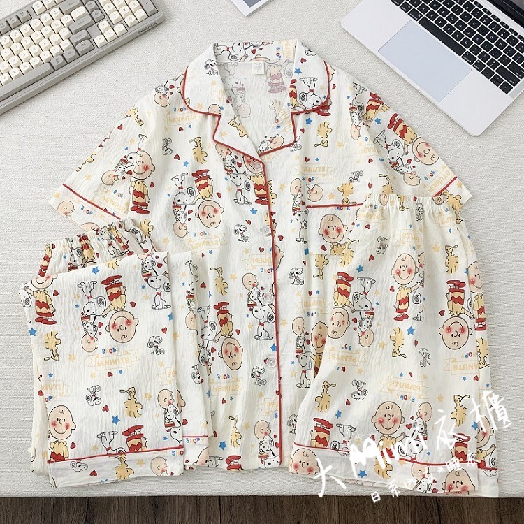 史努比居家服睡衣3件組