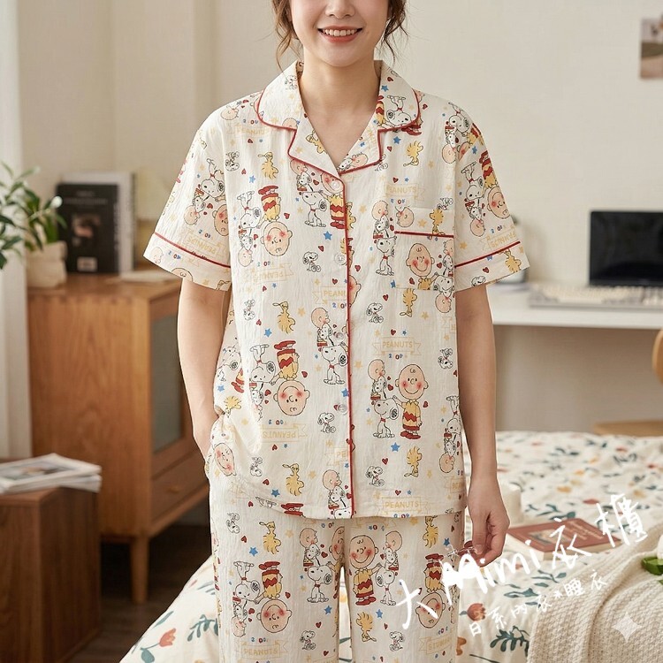 史努比居家服睡衣3件組