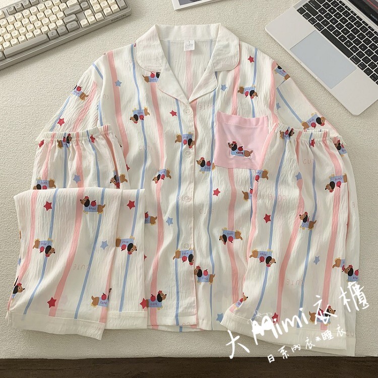 臘長狗居家服睡衣3件組