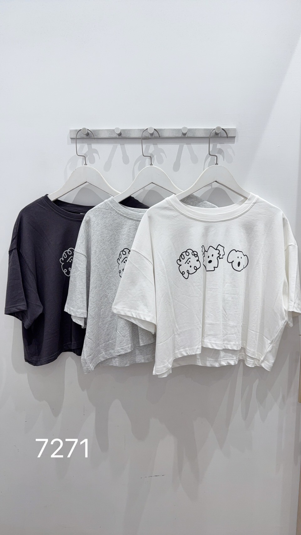 可愛狗狗短版上衣