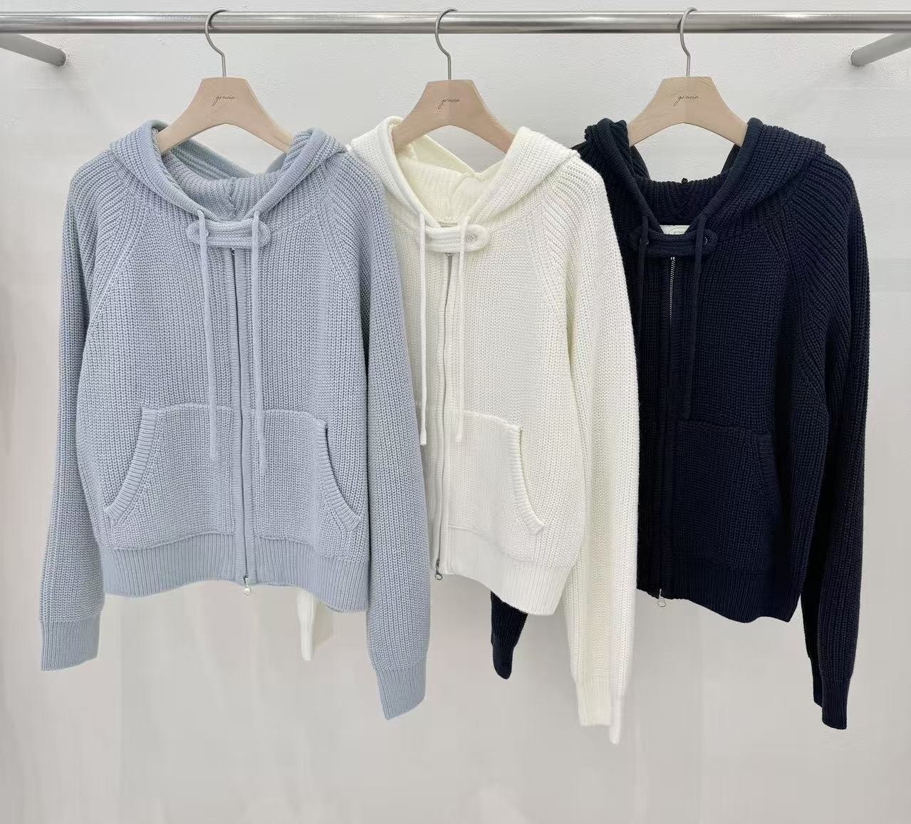 【直播】韓國 LUXE K04058004 拉鍊冷衫 （韓國製造）