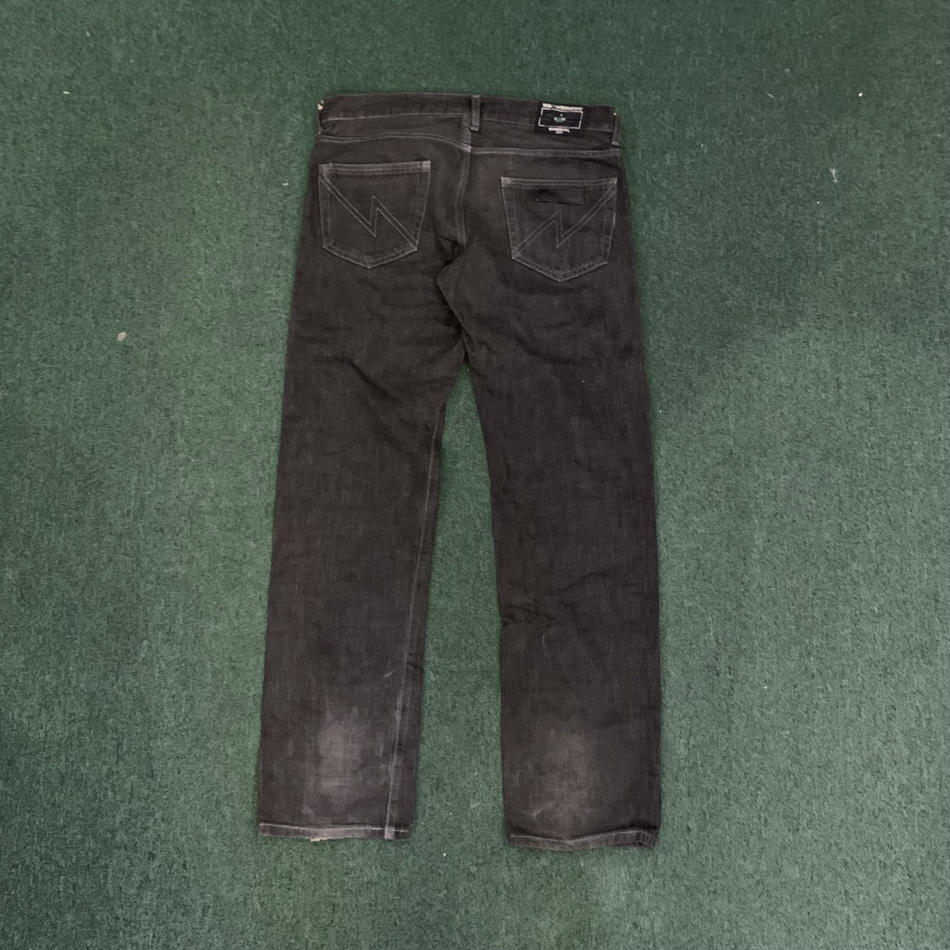 NEIGHBORHOOD SAVAGE STICH LOGO BLACK JEANS  (( USED B )) 中古 - SIZE M IN STOCK NOW (現貨發售中)