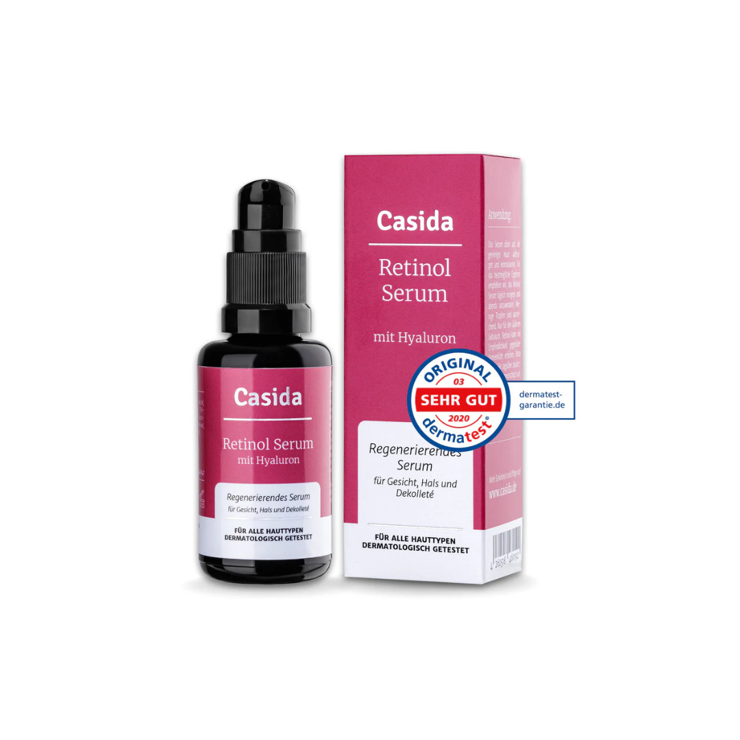德國 Casida 1% 視黃醇透明質酸煥膚精華 30ml | 針對面部與頸部細紋