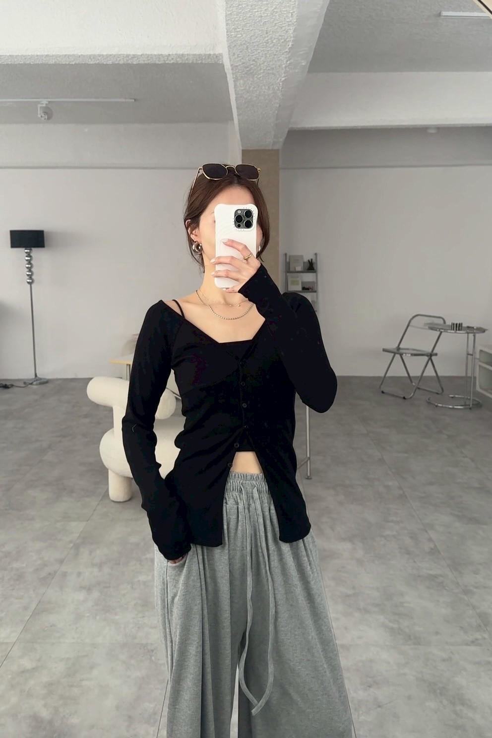 多穿鬆弛排釦上衣 HB02