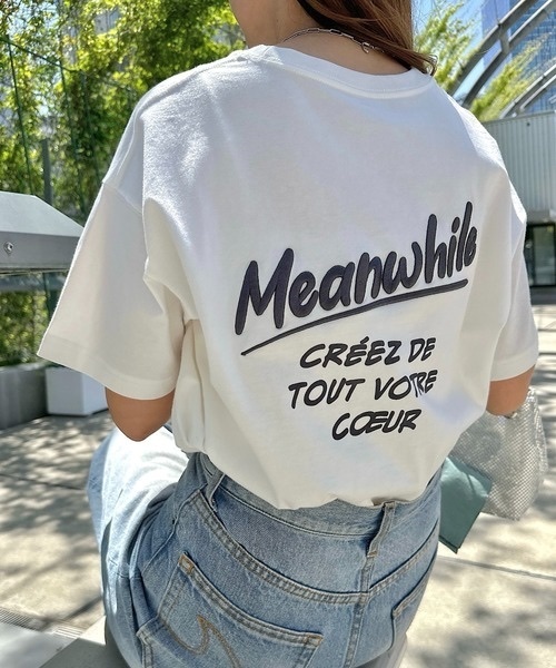 andme / Printed Embroidery Logo Short-Sleeve T-Shirt