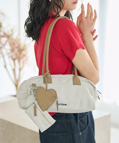 OUTDOOR PRODUCTS × FREAK'S STORE / Wide Boston Bag with Pouch / Charm