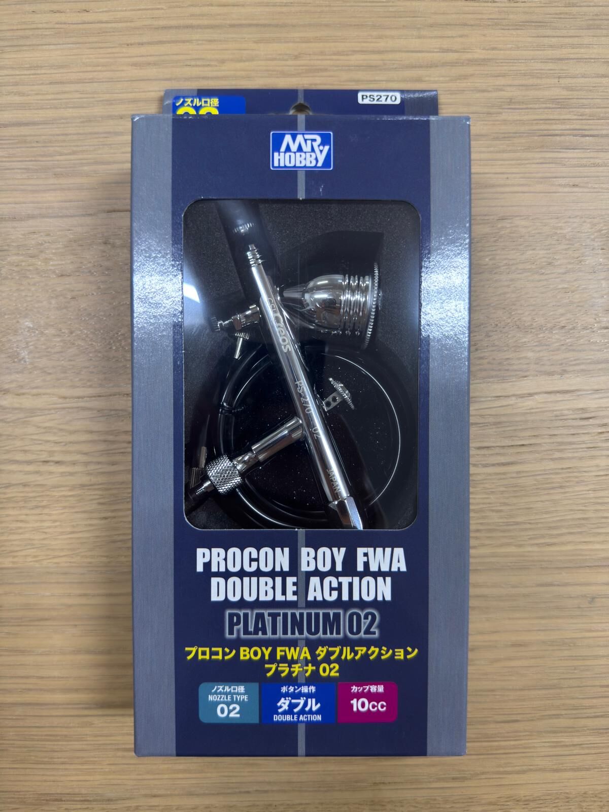 Mr. Hobby 郡士 PS289 (0.3mm) / PS270 (0.2mm) 噴筆 / GSI PS-289 白金雙控型噴筆 (0.3mm) Ver.2 GSI PS-270 白金雙控型噴筆 (0.2mm)