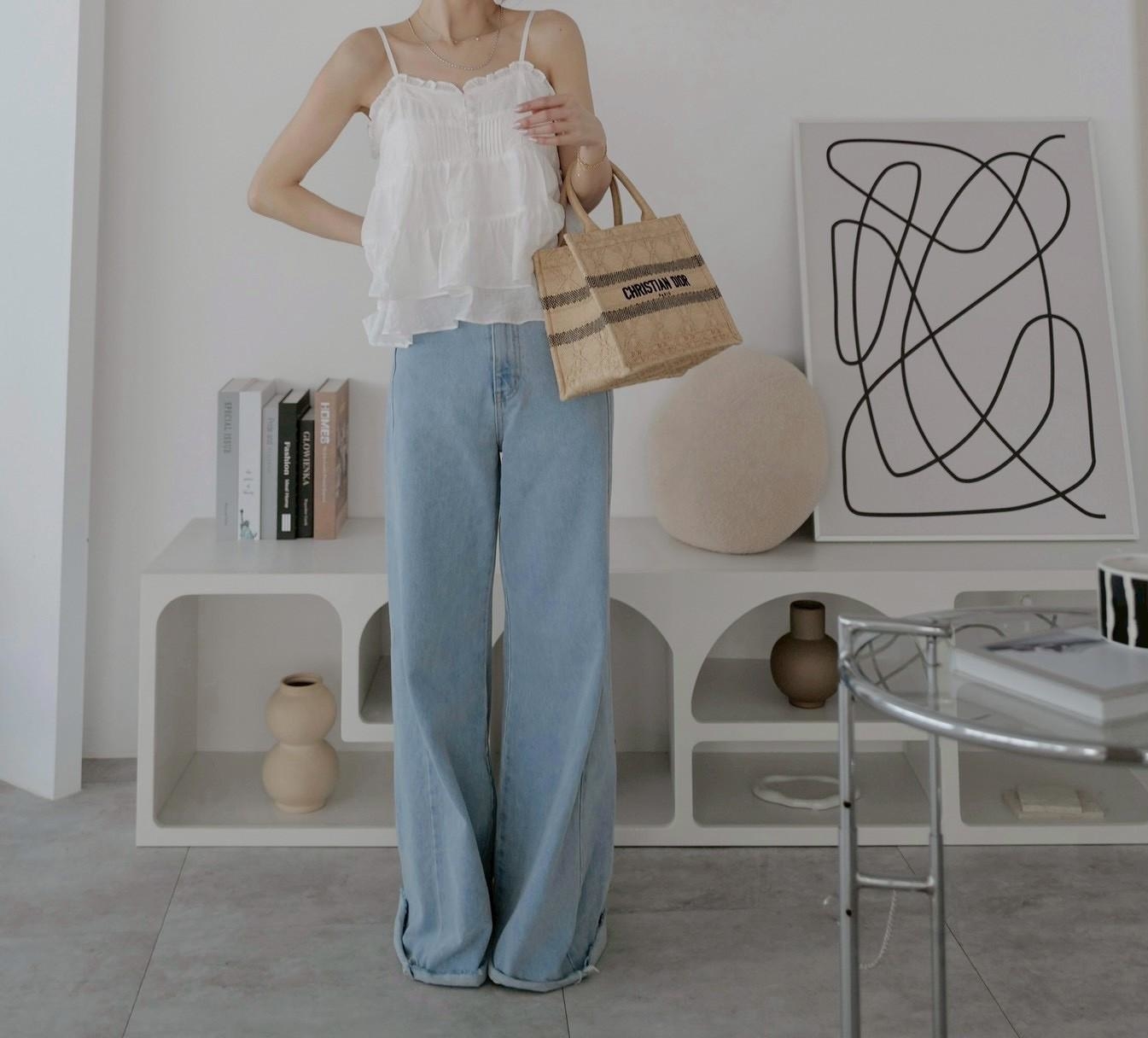 必收長腿車線寬褲 HB04