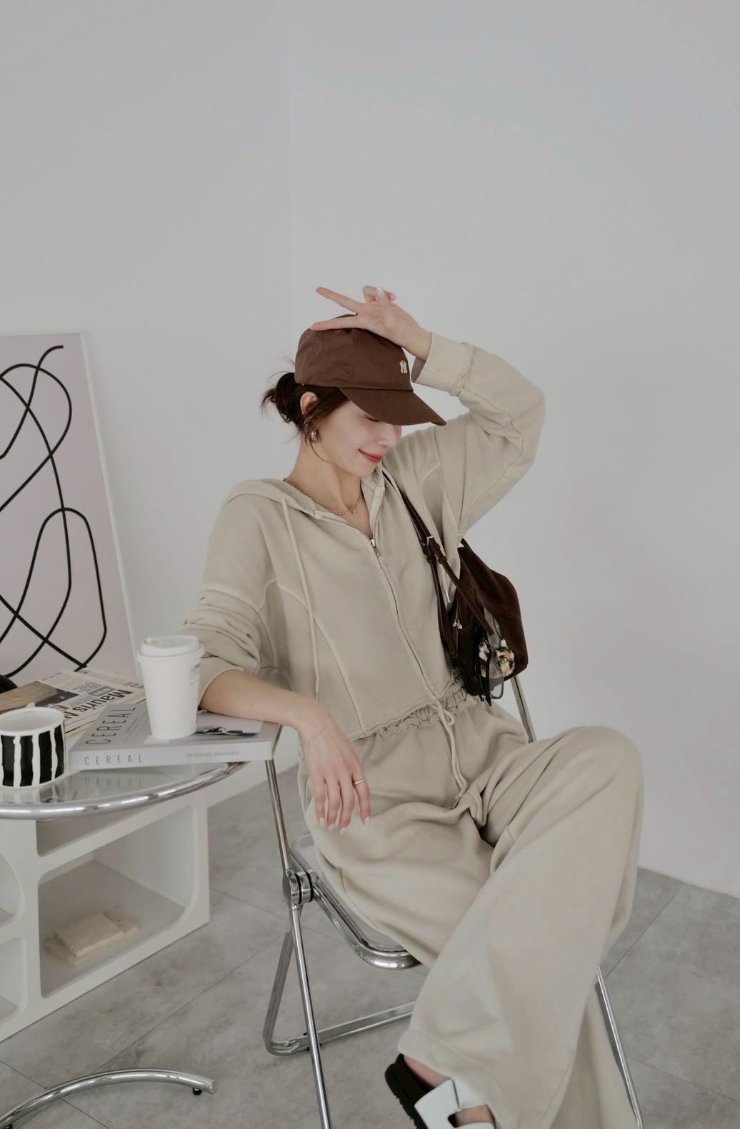 大推仿舊落肩連帽外套 HB07