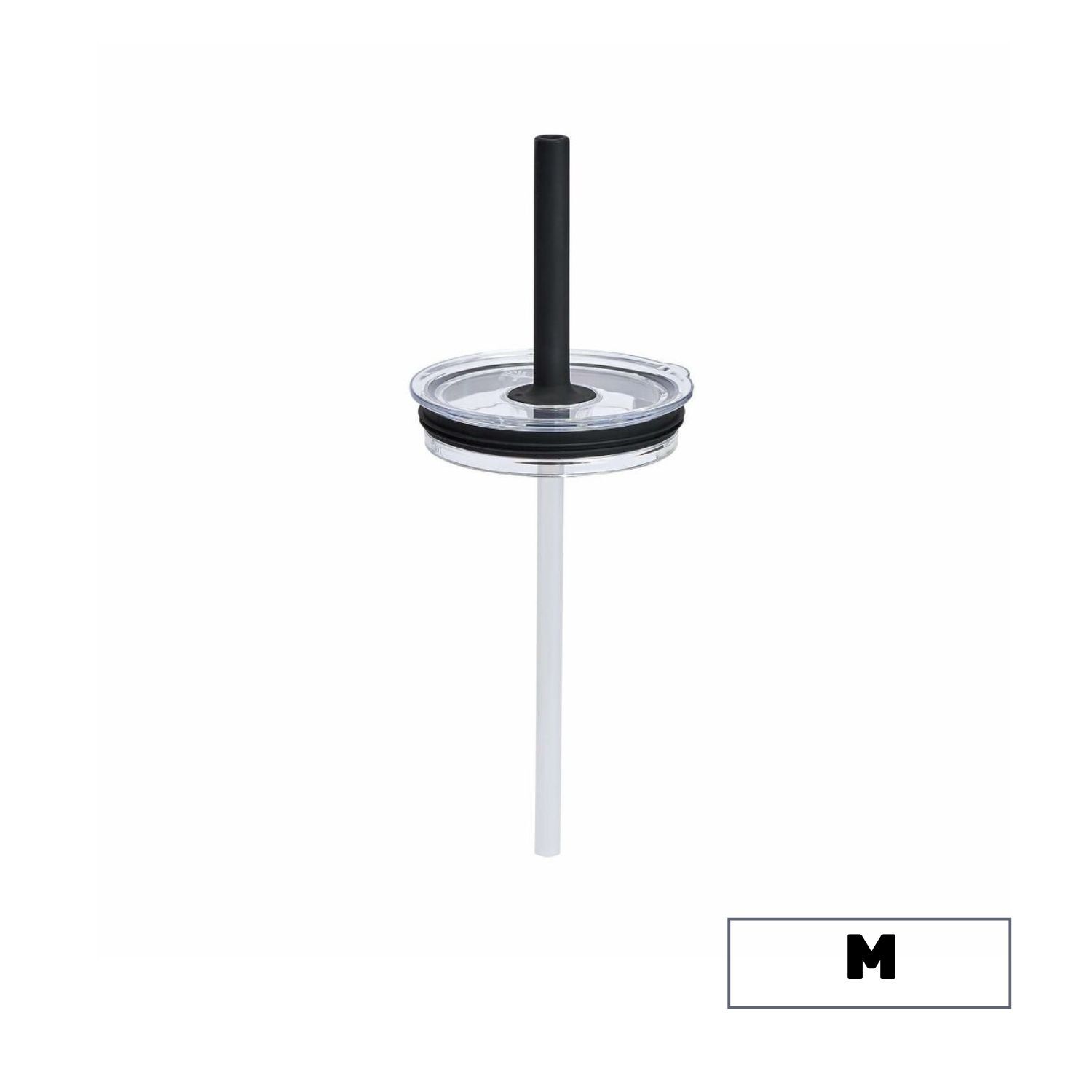 Hydro Flask 吸管型杯蓋M 無色/時尚黑 (適用馬克杯、保溫隨行杯)