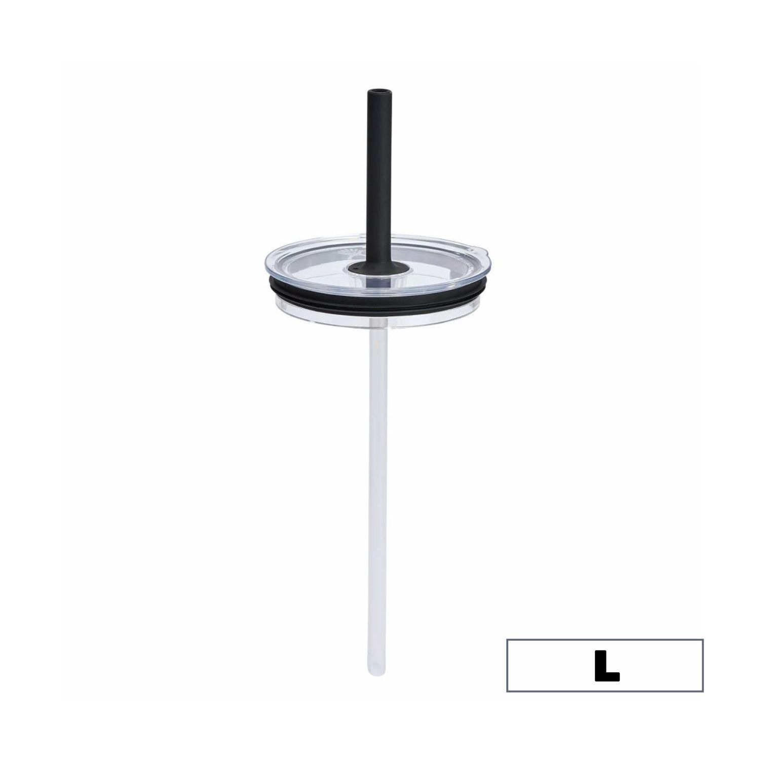 Hydro Flask 吸管型杯蓋L 無色/時尚黑 (適用馬克杯、保溫隨行杯)