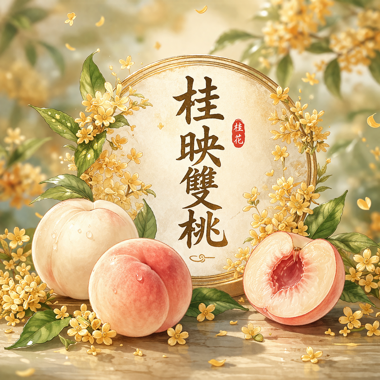 桂映雙桃｜桂花水蜜桃風味咖啡豆｜甜感系精品豆｜手沖冷萃推薦買一送一