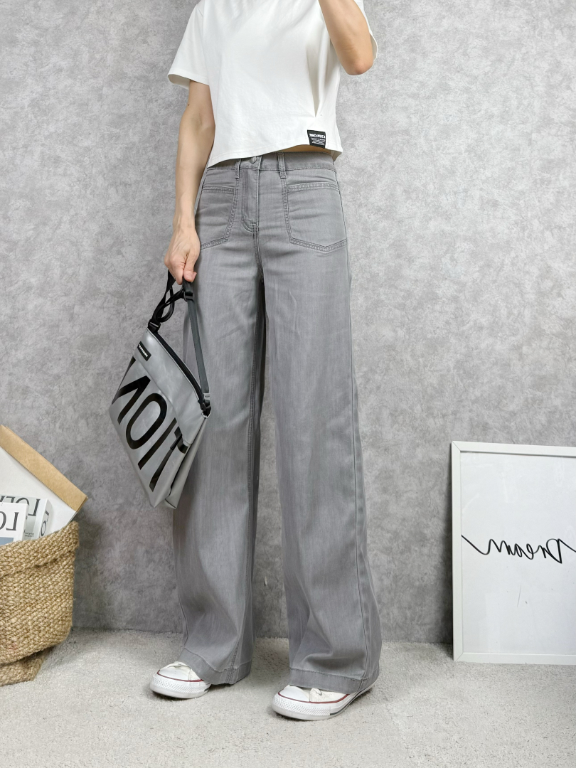 夏天也能穿的牛仔褲！天絲舒適與質感顯瘦寬褲