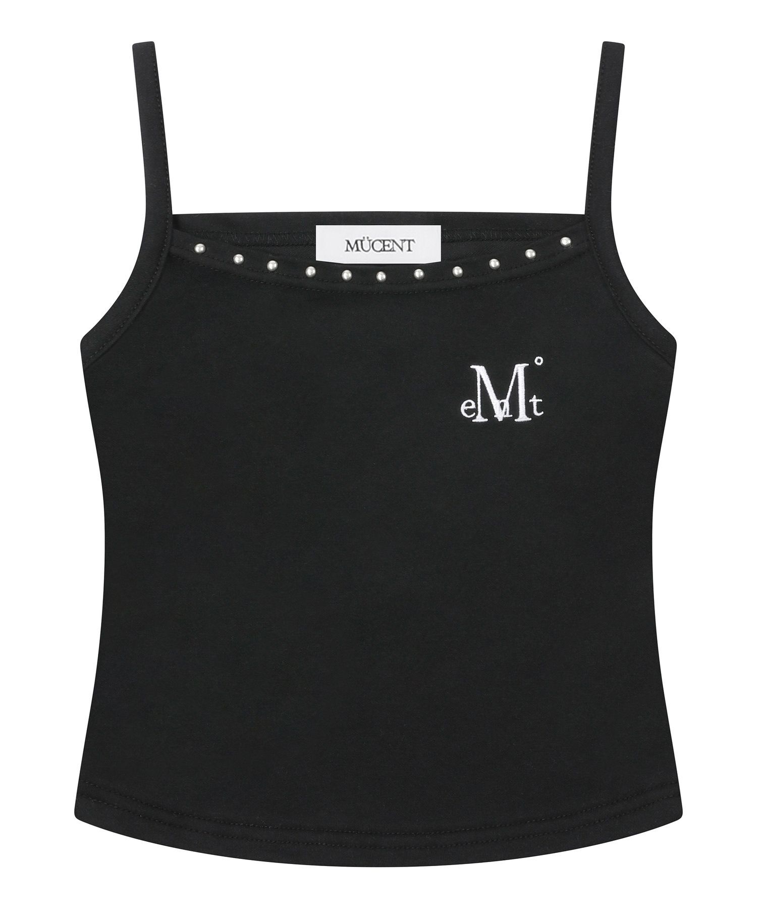 MUCENT 馬諾背交叉皮革貼飾無袖背心 P0000CCR