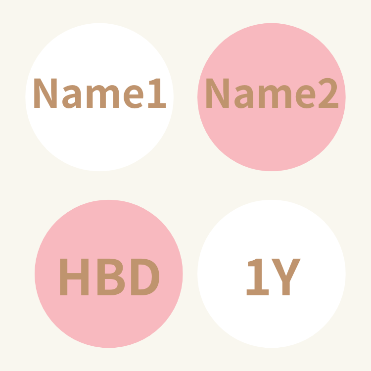 ꒰ 粉紅色系꒱ 杯子蛋糕四入組