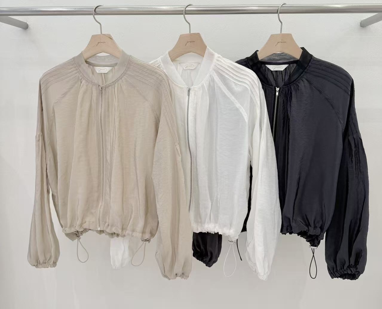 【直播】韓國 LUXE K04058018 女裝涼感拉鍊外套   （韓國製造）