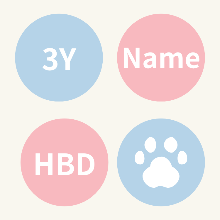 ꒰ 藍色系꒱ 杯子蛋糕四入組