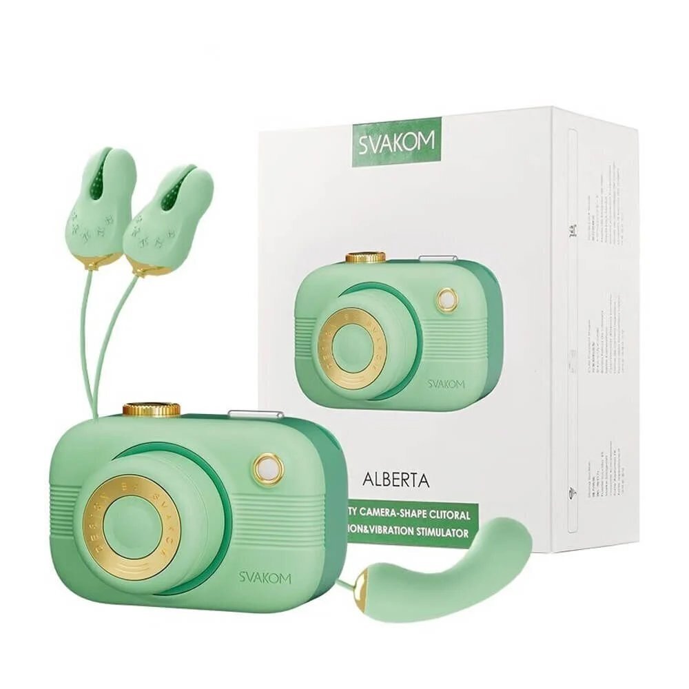 Svakom Zemalia 相姬 Alberta 相機造型陰蒂吸啜器連乳夾