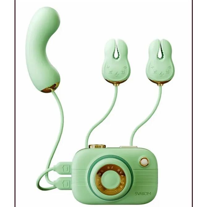 Svakom Zemalia 相姬 Alberta 相機造型陰蒂吸啜器連乳夾