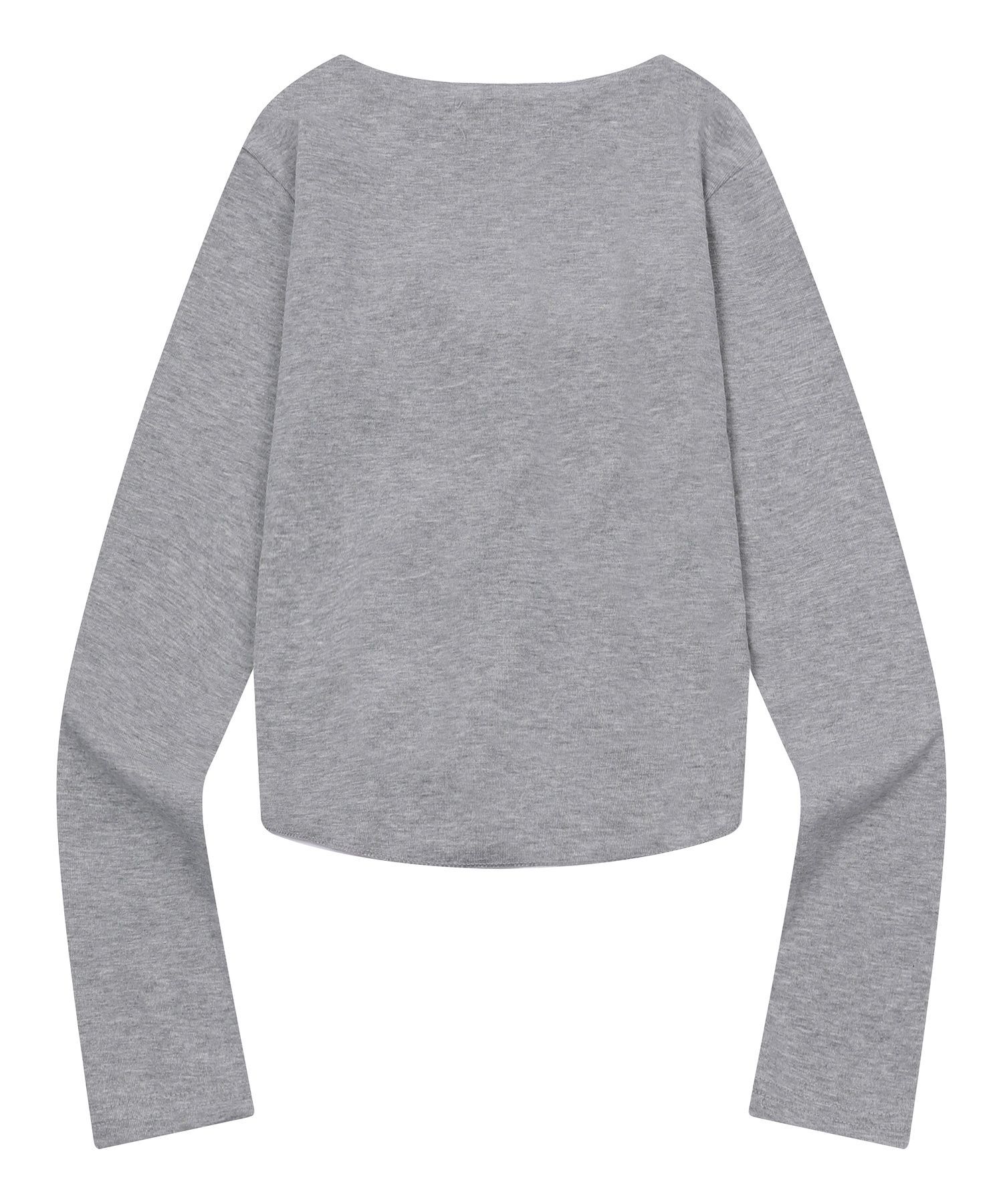 MUCENT 孔眼繫帶馬甲捲邊長袖上衣 P0000CGM