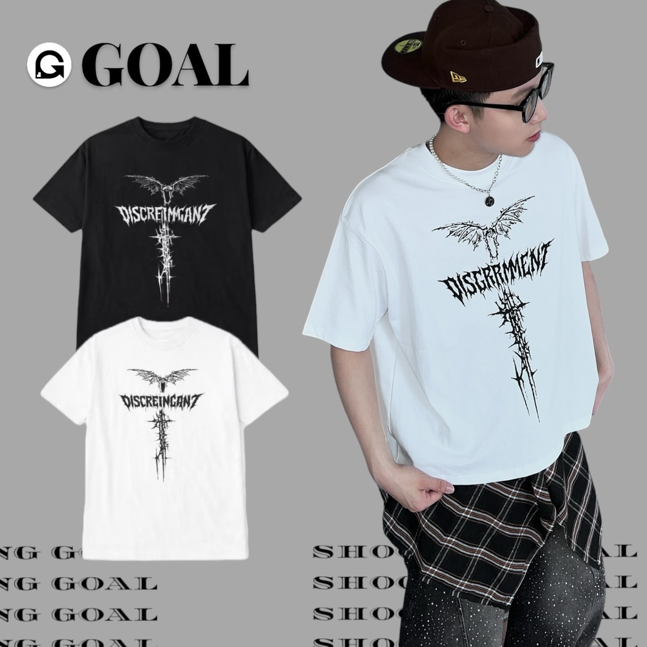 (GOAL) DCM 惡魔 歌德 BOXY 短T 短寬 036