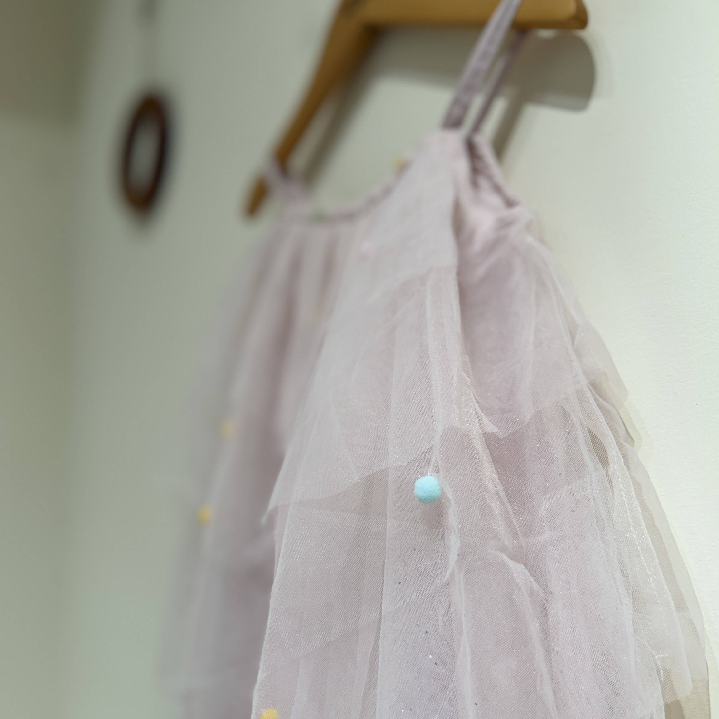 26夏 彩點霧粉蛋糕紗裙