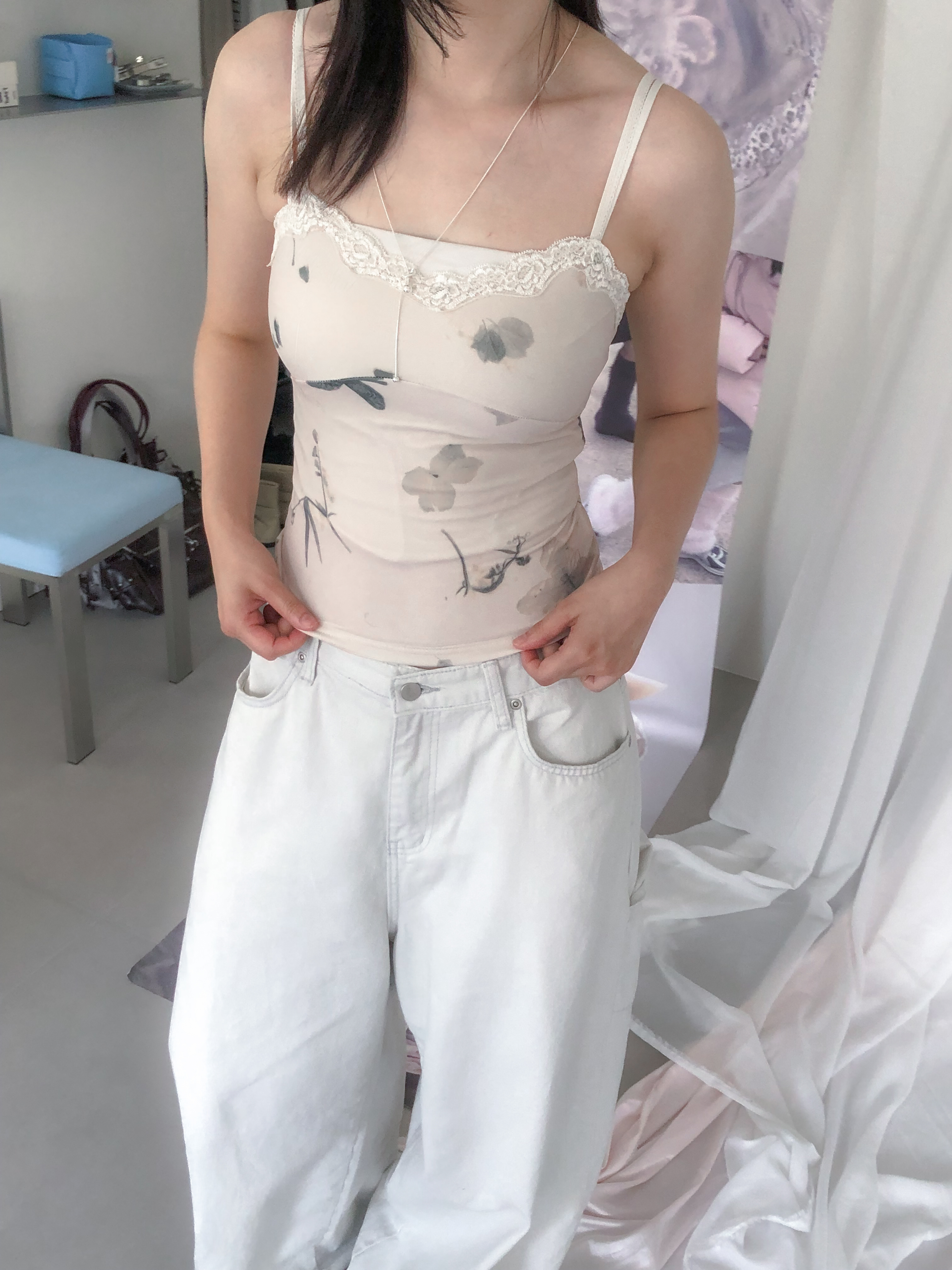 blanc sleeveless top #背心