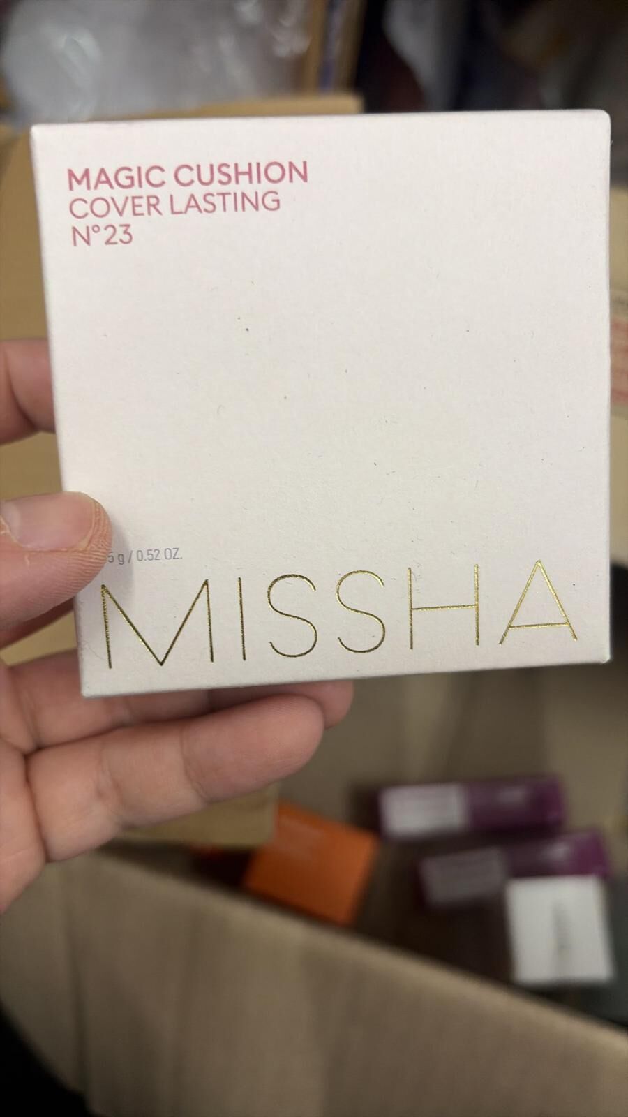 現貨 韓國 MISSHA 魔法持久氣墊粉餅(粉紅色盒）（#920K2)