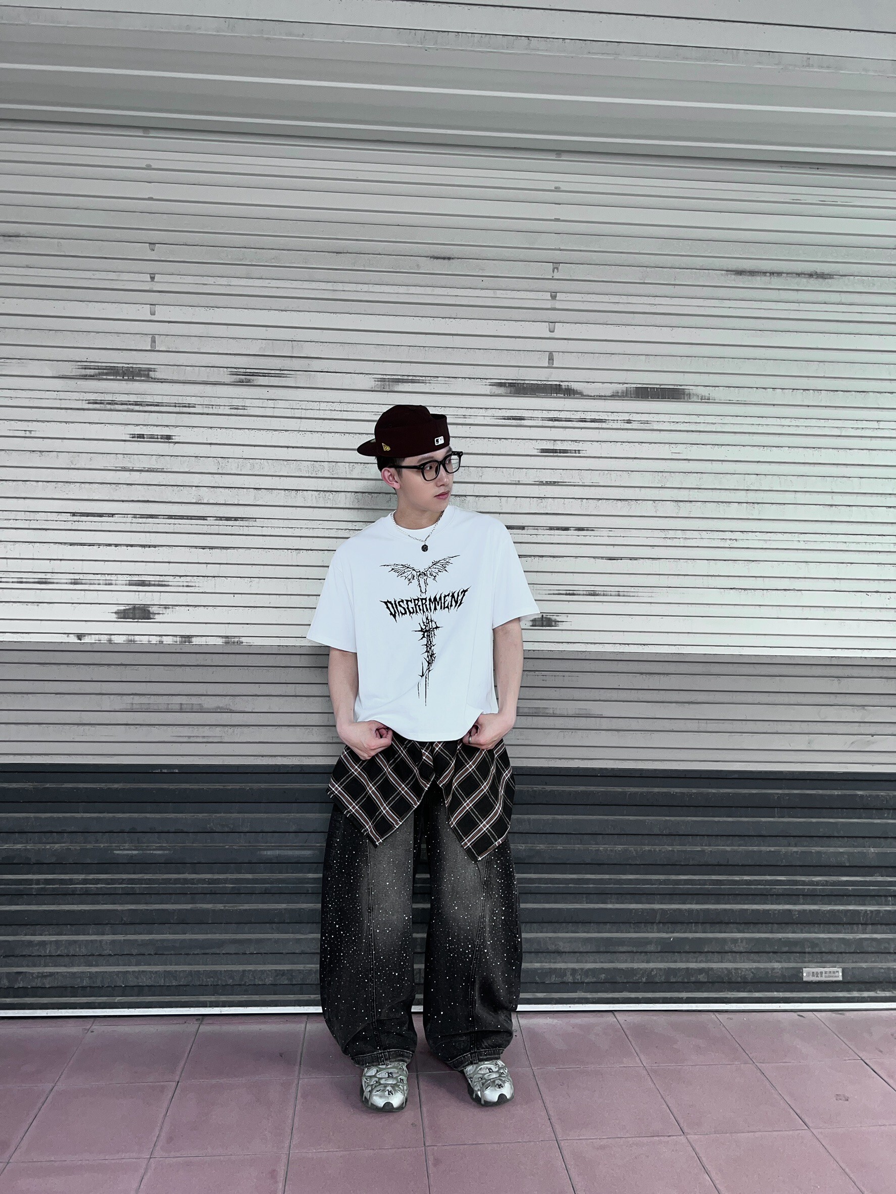 (GOAL) 爆閃 滿天星鑽 彎刀褲 男女款 S2505