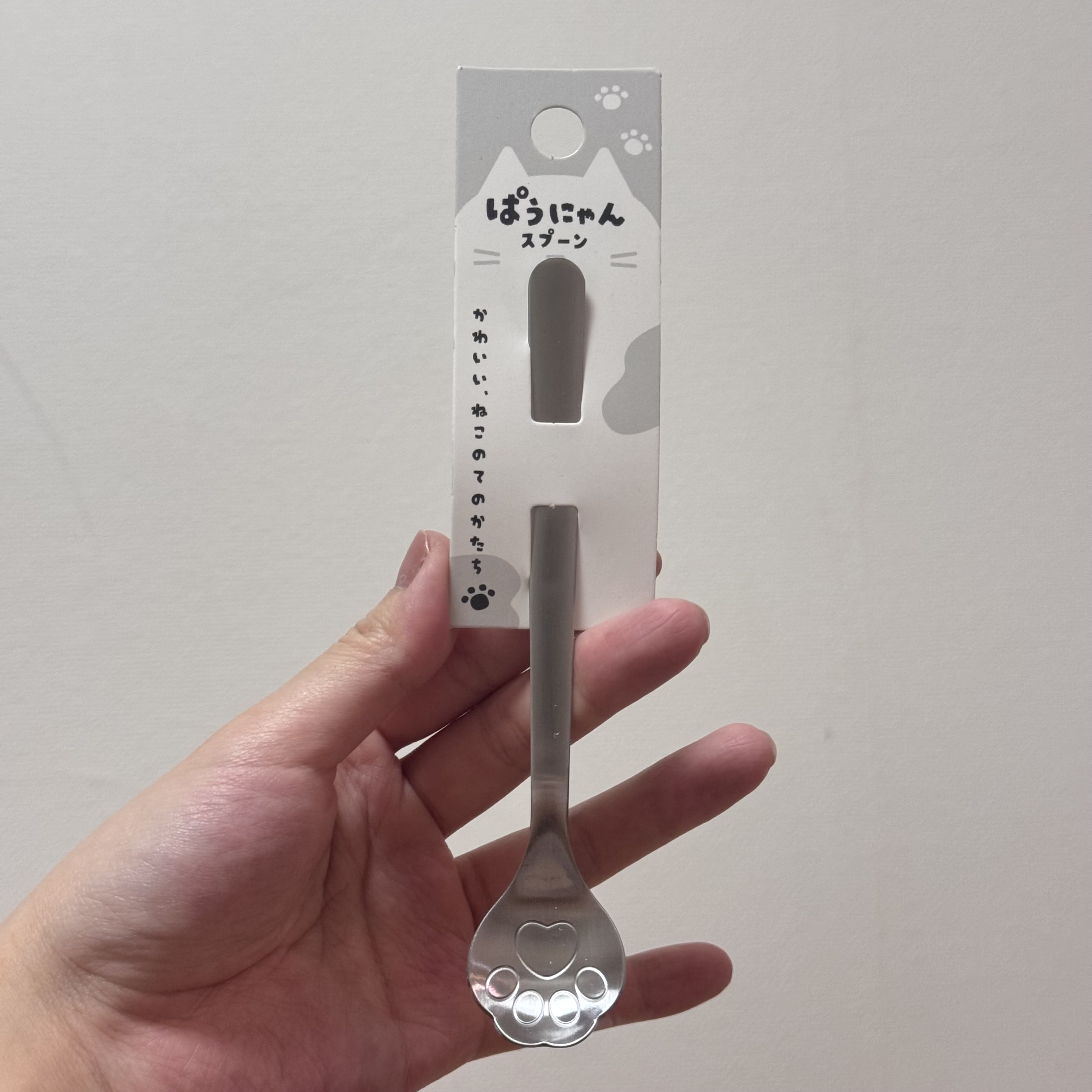 JP 貓貓肉球不鏽鋼匙羹 7466 TK260405