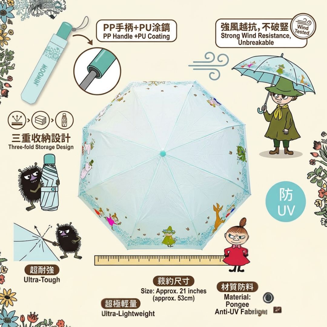 姆明一族   防曬縮骨遮 | 雨傘(21)