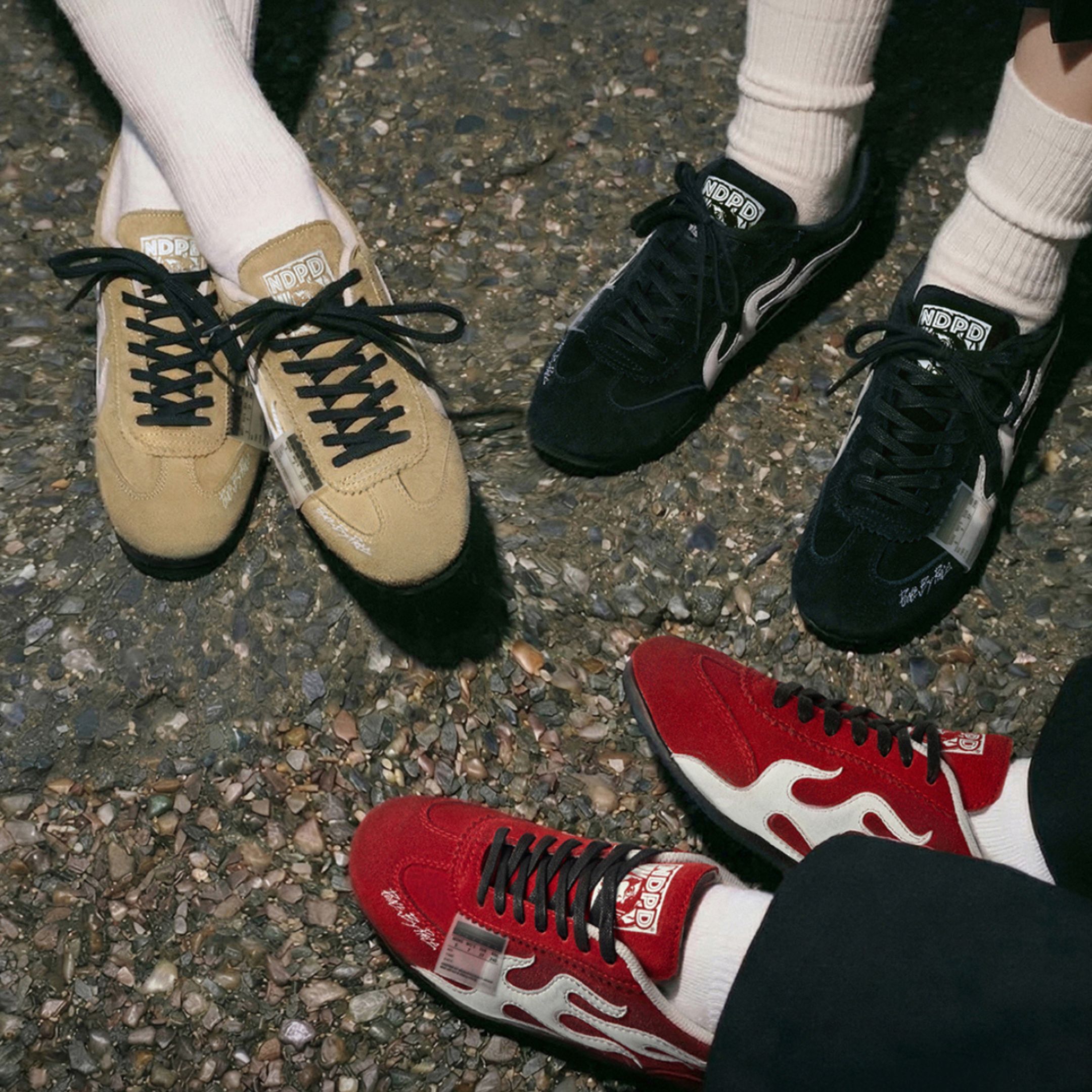 NICEDAY 代購 xVESSEL X NDPD 酒紅 墨黑 奶茶色 吳建豪 火焰 德訓鞋 F25x108