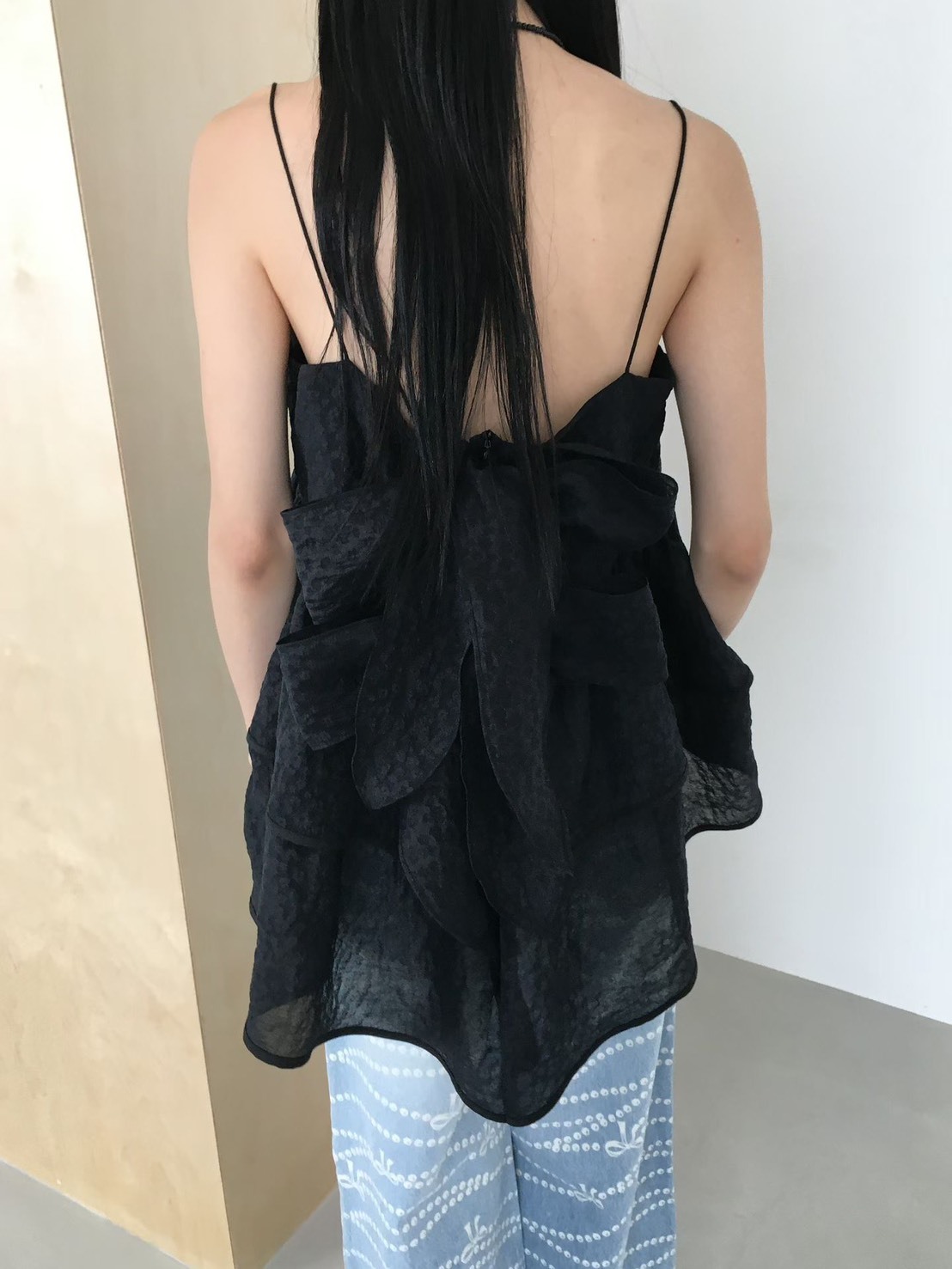 雙紗結美背吊帶背心