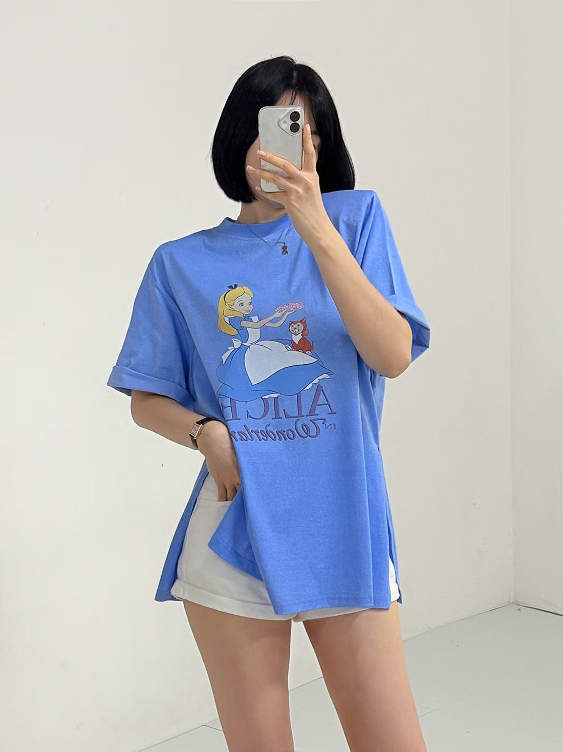 墊肩艾莉絲短袖T