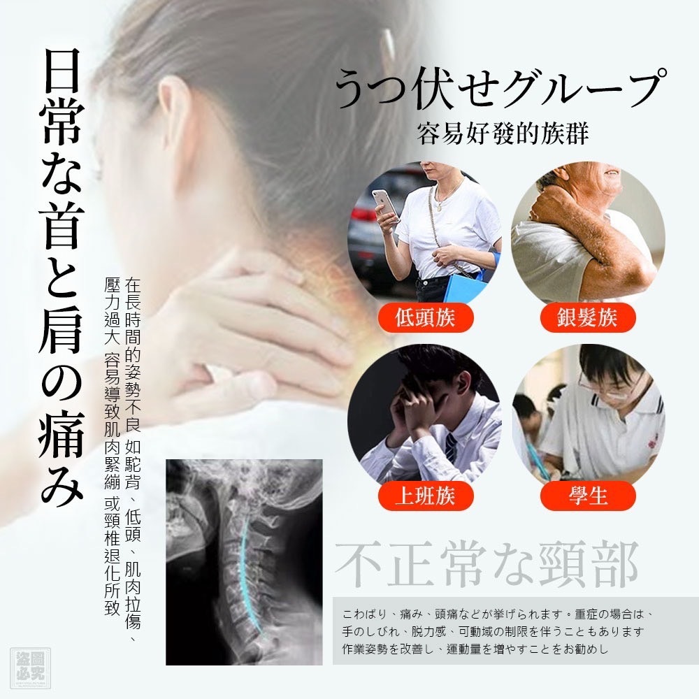 S21275 日本功能型頸椎舒緩按摩枕