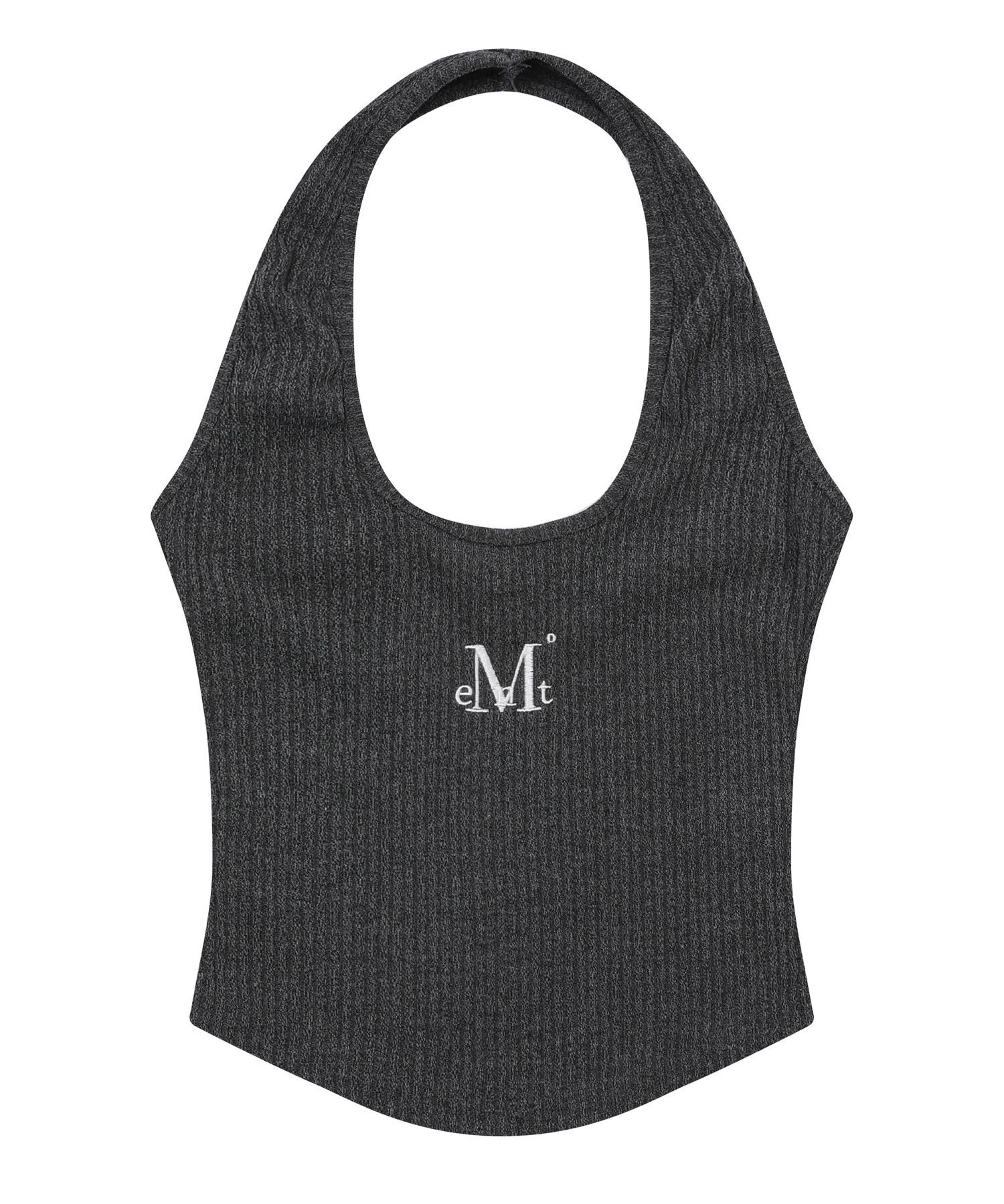 MUCENT 羅紋繞頸短版背心 P00000XR