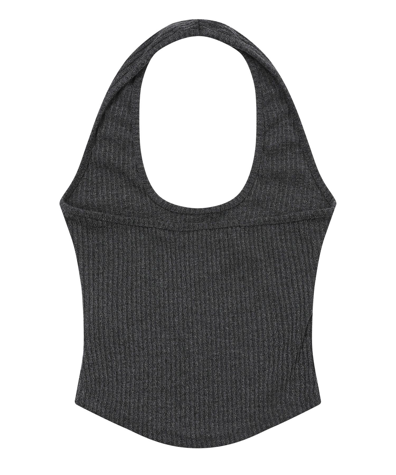 MUCENT 羅紋繞頸短版背心 P00000XR