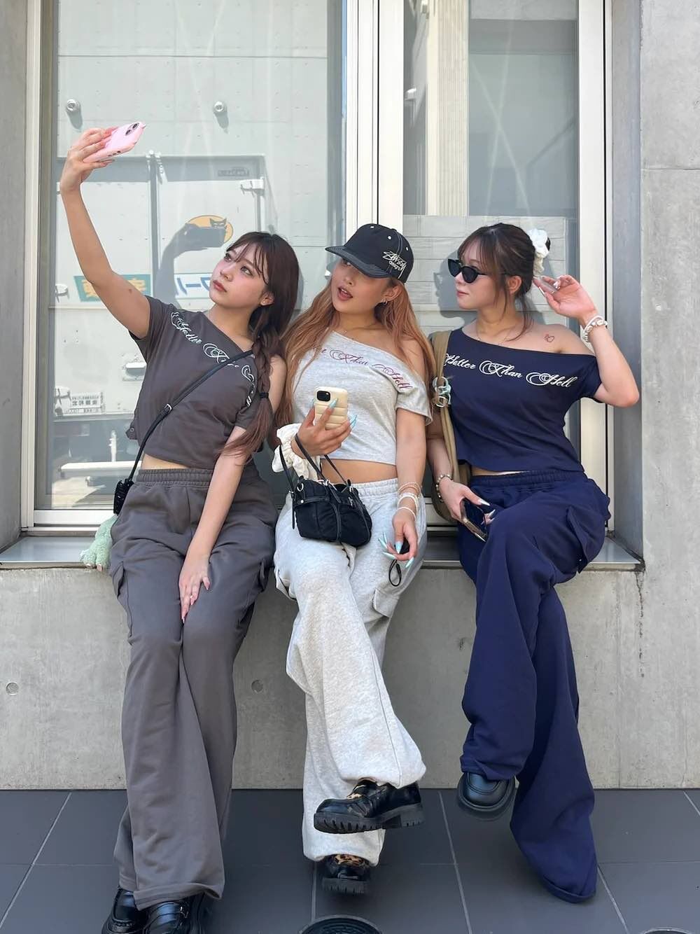 HTH / one shoulder pack set