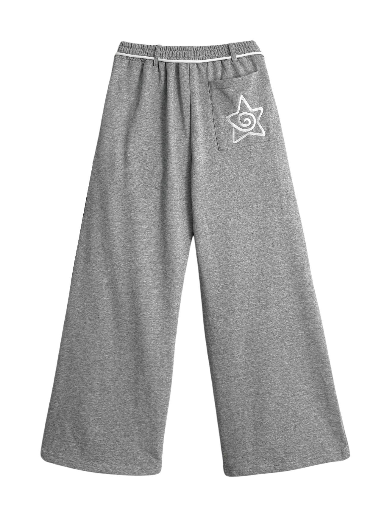 LOOXP 星星刺繡運動長褲 9818-1